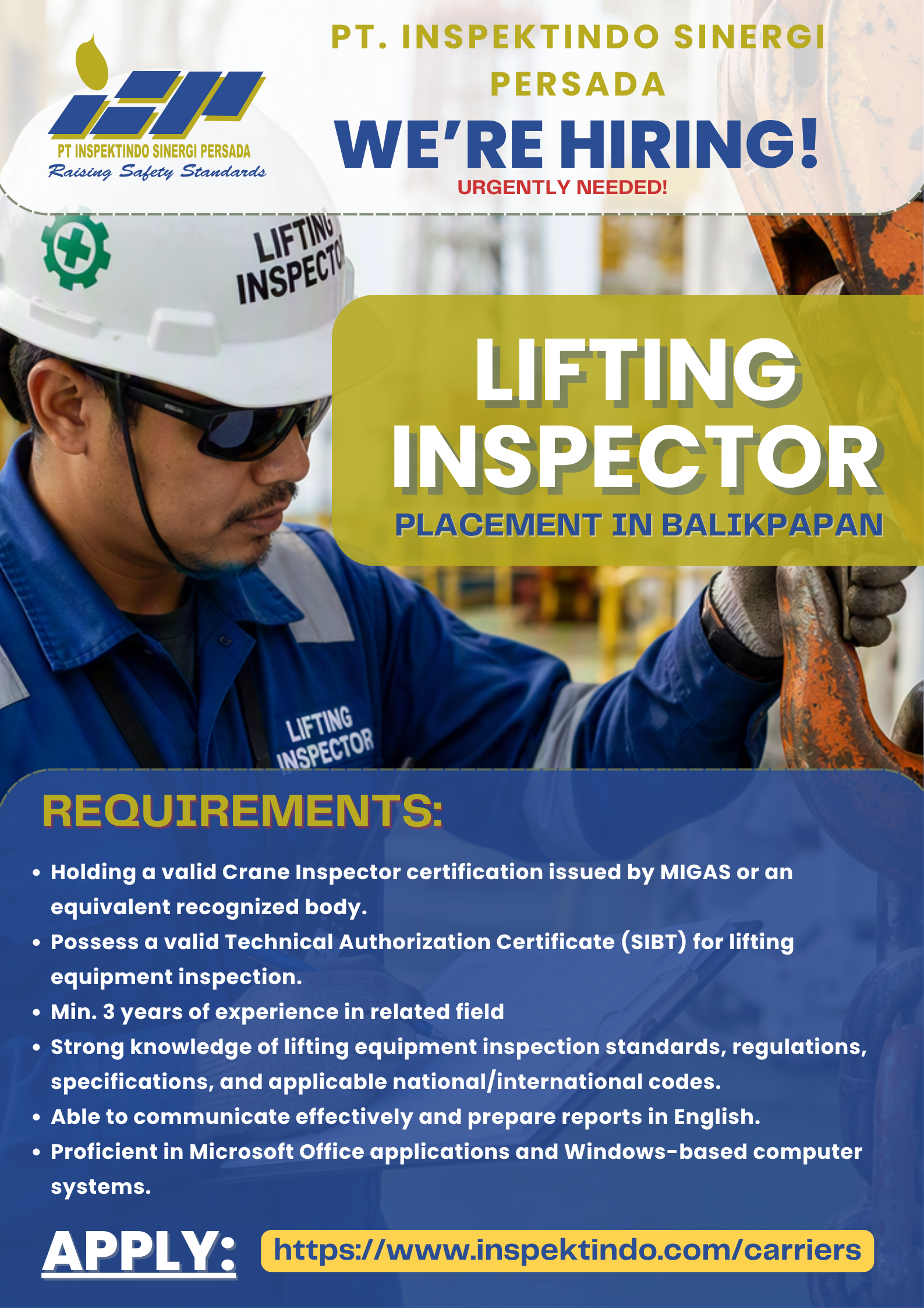 LIFTING INSPECTOR - PHM